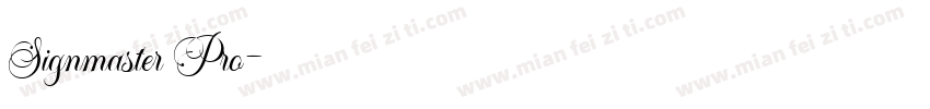 Signmaster Pro字体转换